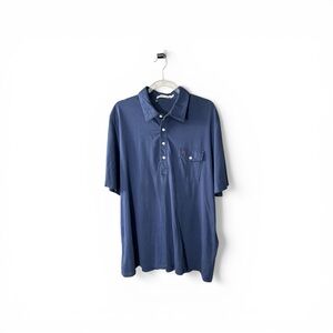 Criquet Shirts The Players Shirt Blue Colorway 100% Pima Cotton Mens XXL Polo